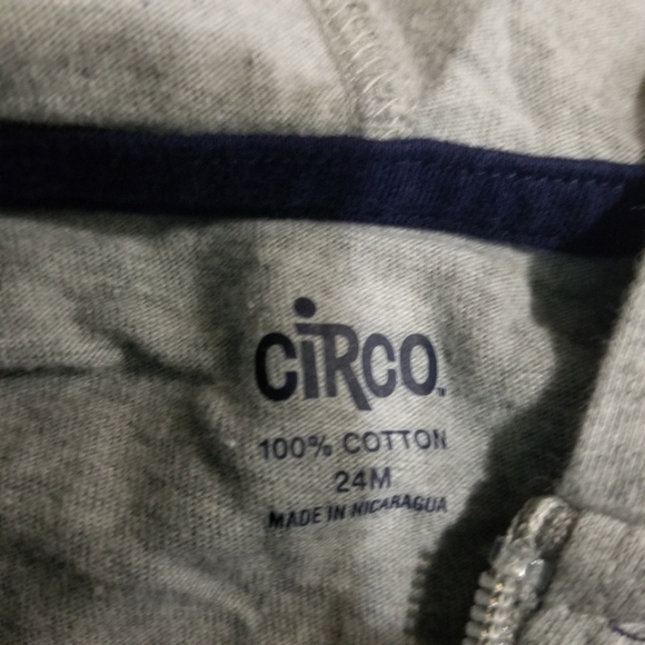 Circo Lightweight gray hooded zip jacket Size 24mo - Picture 3 of 3